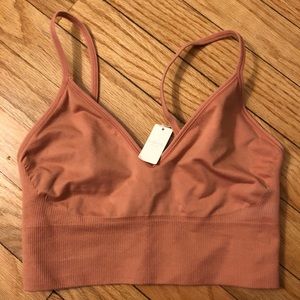 Gap plunge seamless bralette